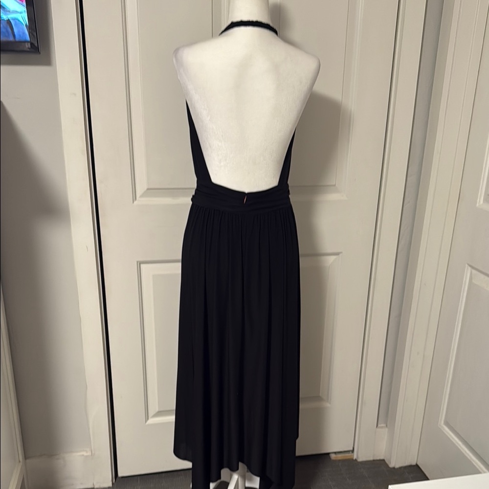 MISA Elegant Black Halter Dress - Picture 3 of 3
